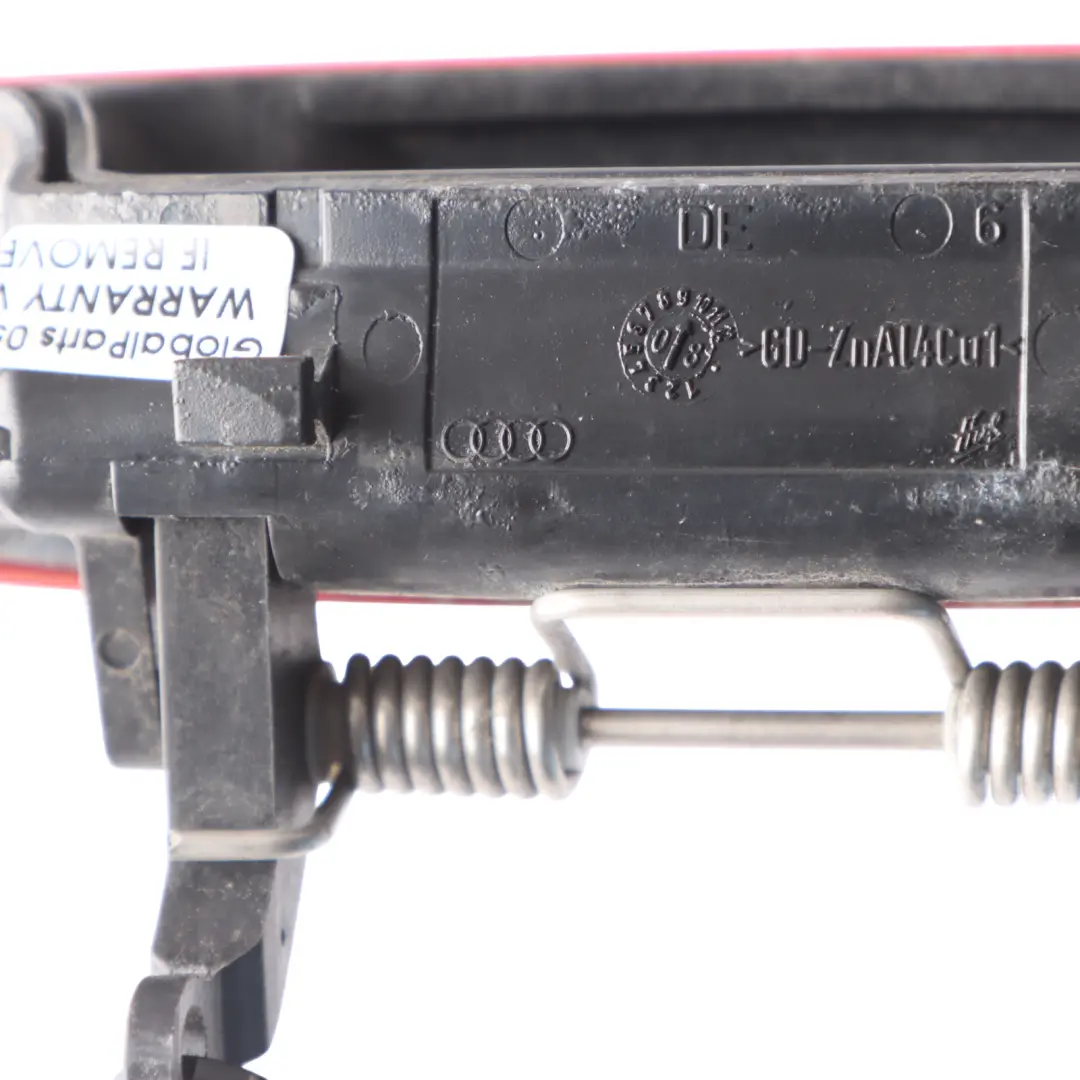 Manija de la puerta trasera izquierda derecha Brilliant Red - Y3J para Audi A3 8P con número de pieza 4B0839885 Audi A3 8P Manija de la puerta trasera izquierda derecha Brilliant Red - Y3J - SKU 4B0839885-BRR - Número de pieza 4B0839885