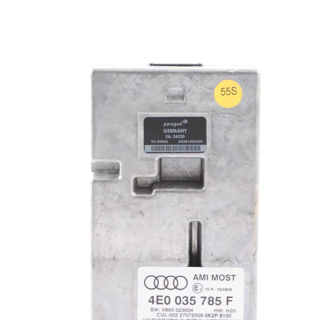MMI Multimedia AMI Interface Music Control Module Unit to Audi S4 B8 with Part number 4E0035785F Audi S4 B8 MMI Multimedia AMI Interface Music Control Module Unit - SKU 4E0035785F - Part number 4E0035785F