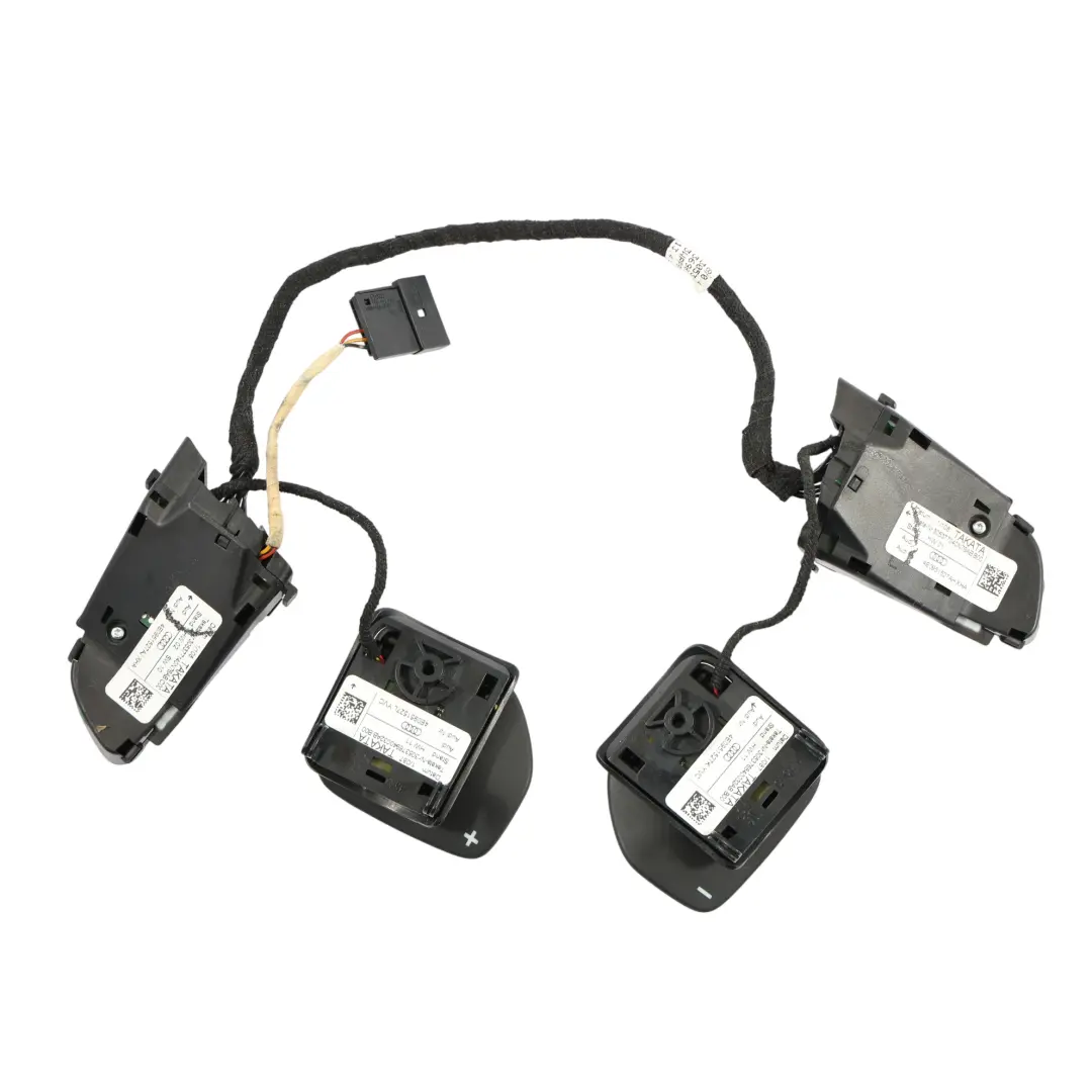 Steering Wheel Multifunction Control Switch Button Set to Audi A3 8P with Part number 4E0951527AJ Audi A3 8P Steering Wheel Multifunction Control Switch Button Set - SKU 4E0951527AJ - Part number 4E0951527AJ
