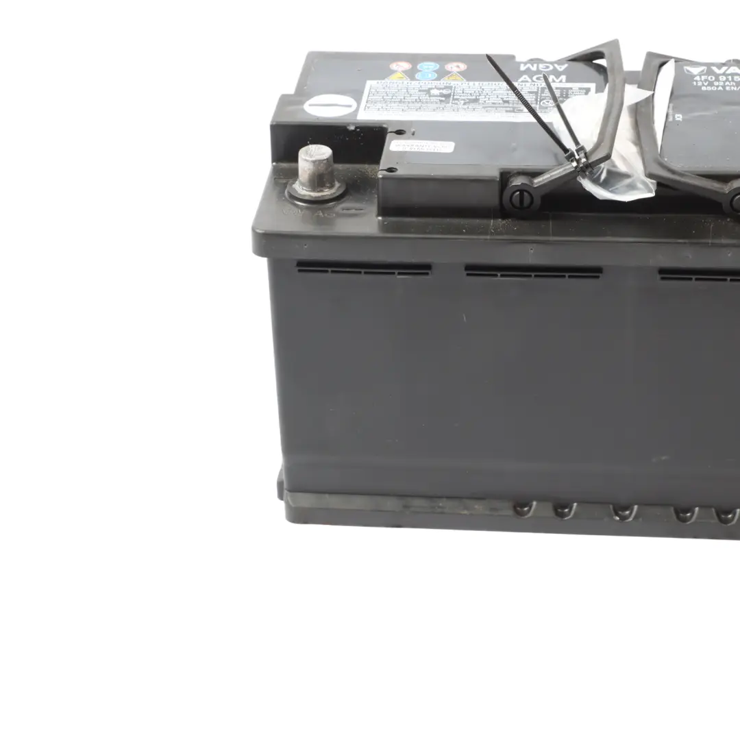 Varta Car Battery Accumulator AGM 92Ah 850A to Audi Volkswagen with Part number 4F0915105E Audi Volkswagen Varta Car Battery Accumulator AGM 92Ah 850A - SKU 4F0915105E - Part number 4F0915105E