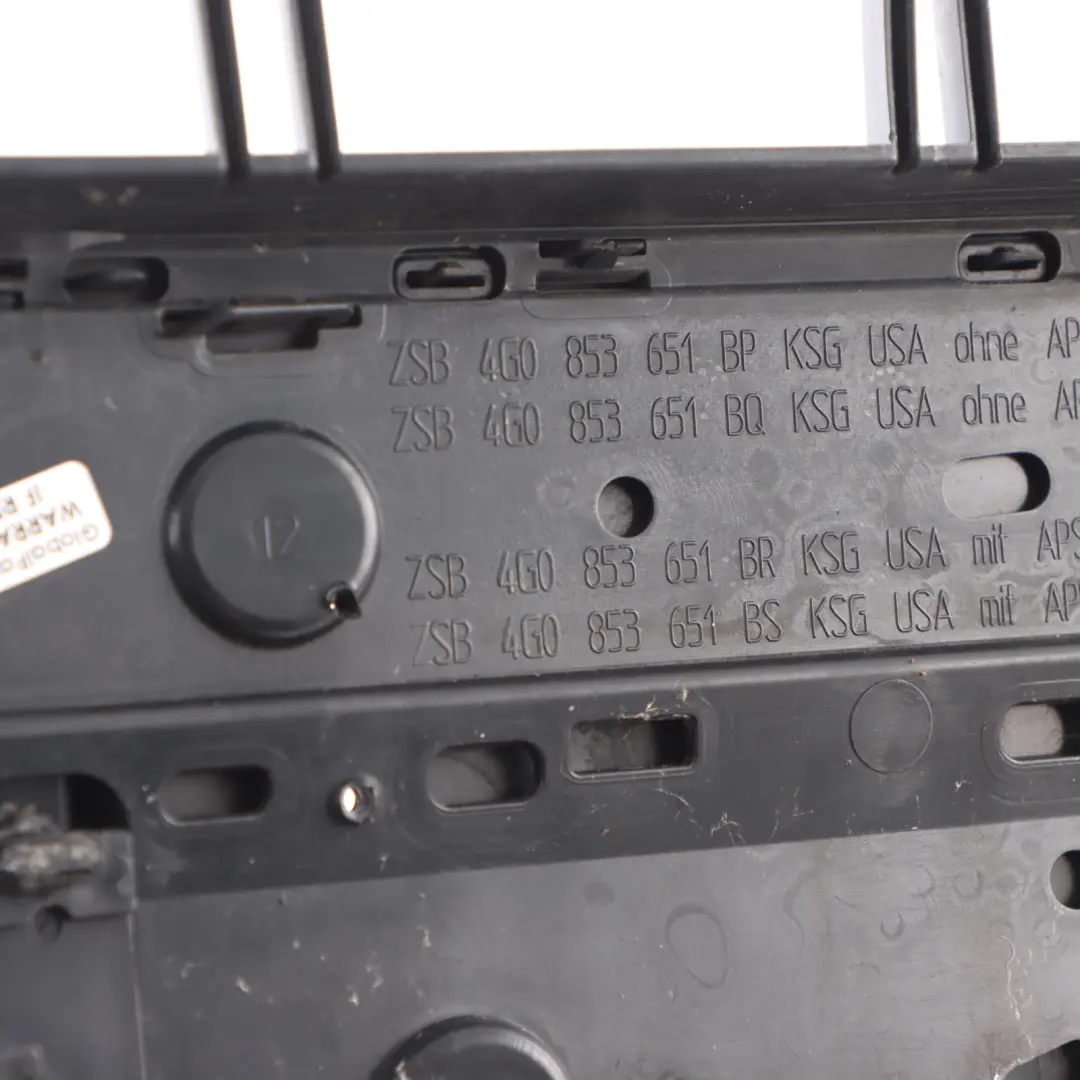 Front Bumper Centre Upper Grille Radiator Panelling to Audi A6 C7 with Part number 4G0853651BT Audi A6 C7 Front Bumper Centre Upper Grille Radiator Panelling - SKU 4G0853651BT-1 - Part number 4G0853651BT