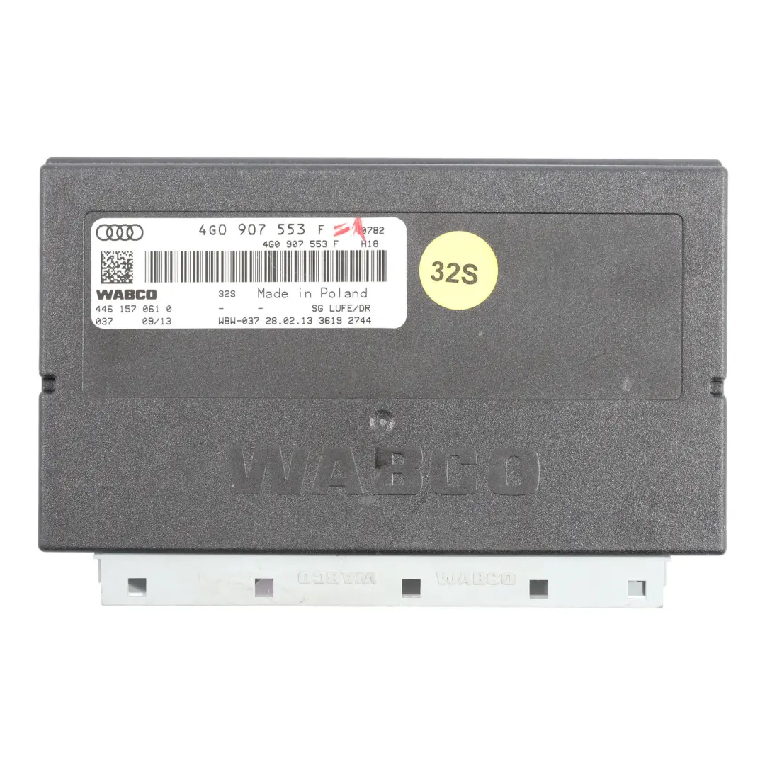 Modulo Sospensioni Pneumatiche Unità Controllo WABCO per Audi RS6 C7 4G con numero di parte 4G0907553F Audi RS6 C7 4G Modulo Sospensioni Pneumatiche Unità Controllo WABCO - SKU 4G0907553F-1 - Numero di parte 4G0907553F