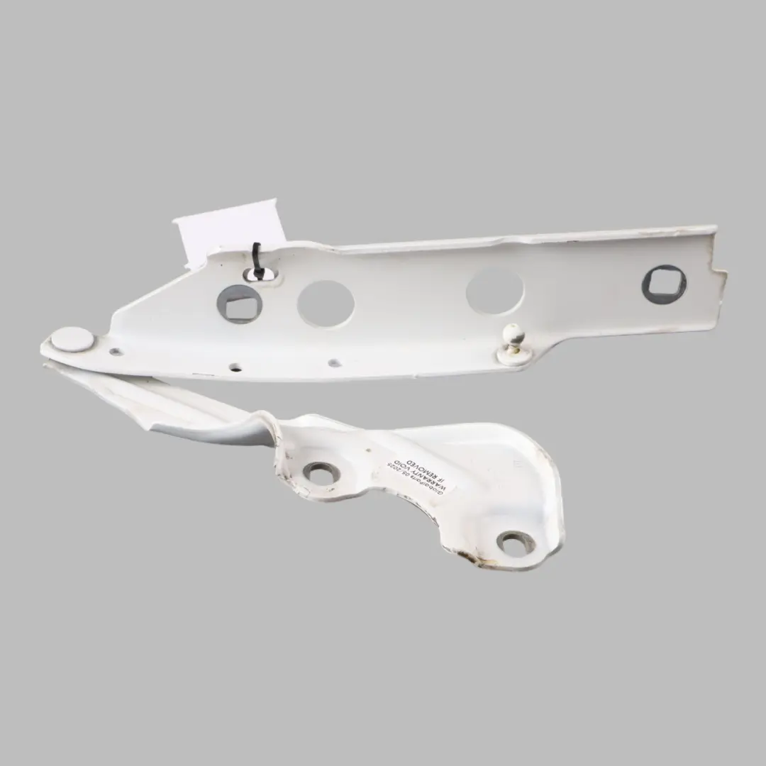 Front Bonnet Hood Hinge Left N/S Ibis White - Y9C to Audi A6 C7 with Part number 4G8823301E Audi A6 C7 Front Bonnet Hood Hinge Left N/S Ibis White - Y9C - SKU 4G8823301E-IWH - Part number 4G8823301E