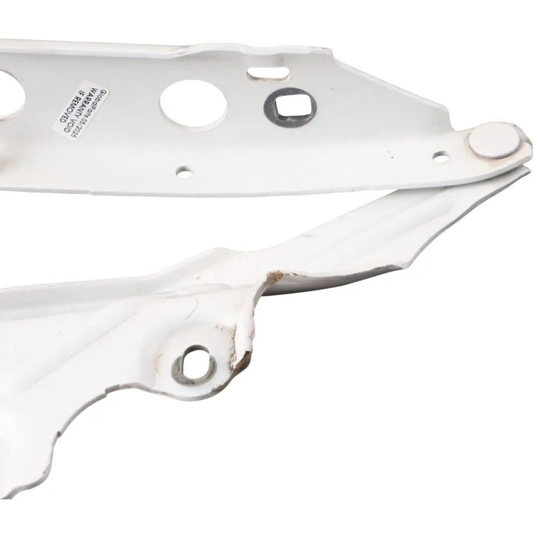 Audi A6 C7 Cerniera Cofano Anteriore Destra Bianco Ibis Y9C - SKU 4G8823302E-IWH - Numero di parte 4G8823302E