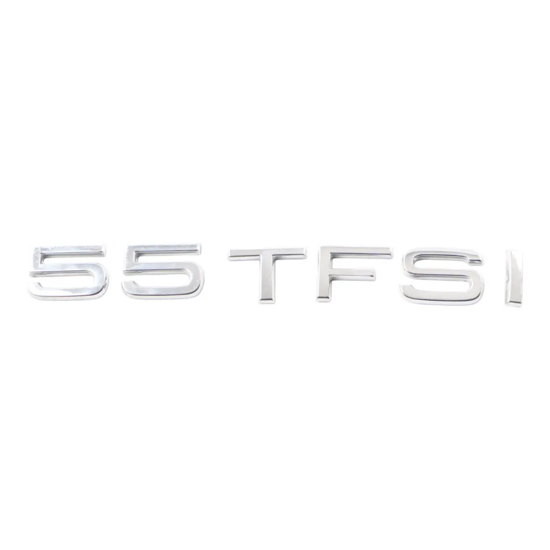4M Rear Hatch Trunk Lid Badge Lettering Emblem 55 TFSI Chrome to Audi Q7 with Part number 4G8853744 Audi Q7 4M Rear Hatch Trunk Lid Badge Lettering Emblem 55 TFSI Chrome - SKU 4G8853744 - Part number 4G8853744
