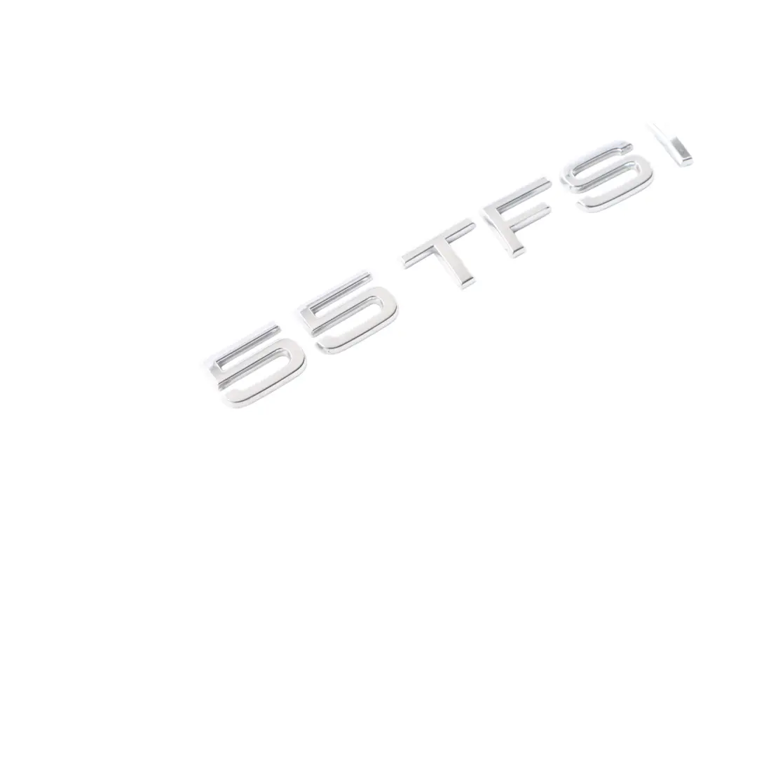 4M Rear Hatch Trunk Lid Badge Lettering Emblem 55 TFSI Chrome to Audi Q7 with Part number 4G8853744 Audi Q7 4M Rear Hatch Trunk Lid Badge Lettering Emblem 55 TFSI Chrome - SKU 4G8853744 - Part number 4G8853744
