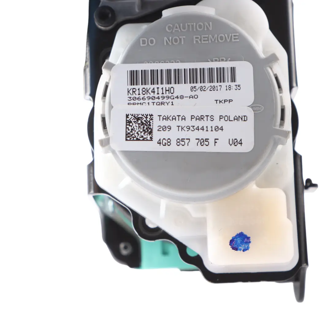 Belt Front Left N/S Side to Audi A6 C7 Seat with Part number 4G8857705F Audi A6 C7 Seat Belt Front Left N/S Side - SKU 4G8857705F - Part number 4G8857705F