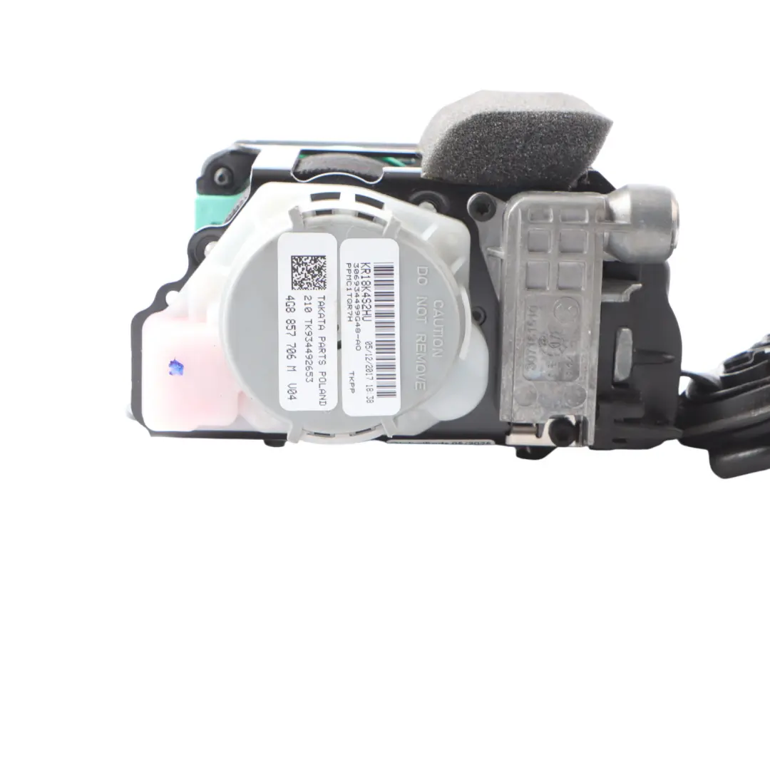 Front Right Driver Side Seat Belt to Audi A6 C7 with Part number 4G8857706M Audi A6 C7 Front Right Driver Side Seat Belt - SKU 4G8857706M - Part number 4G8857706M