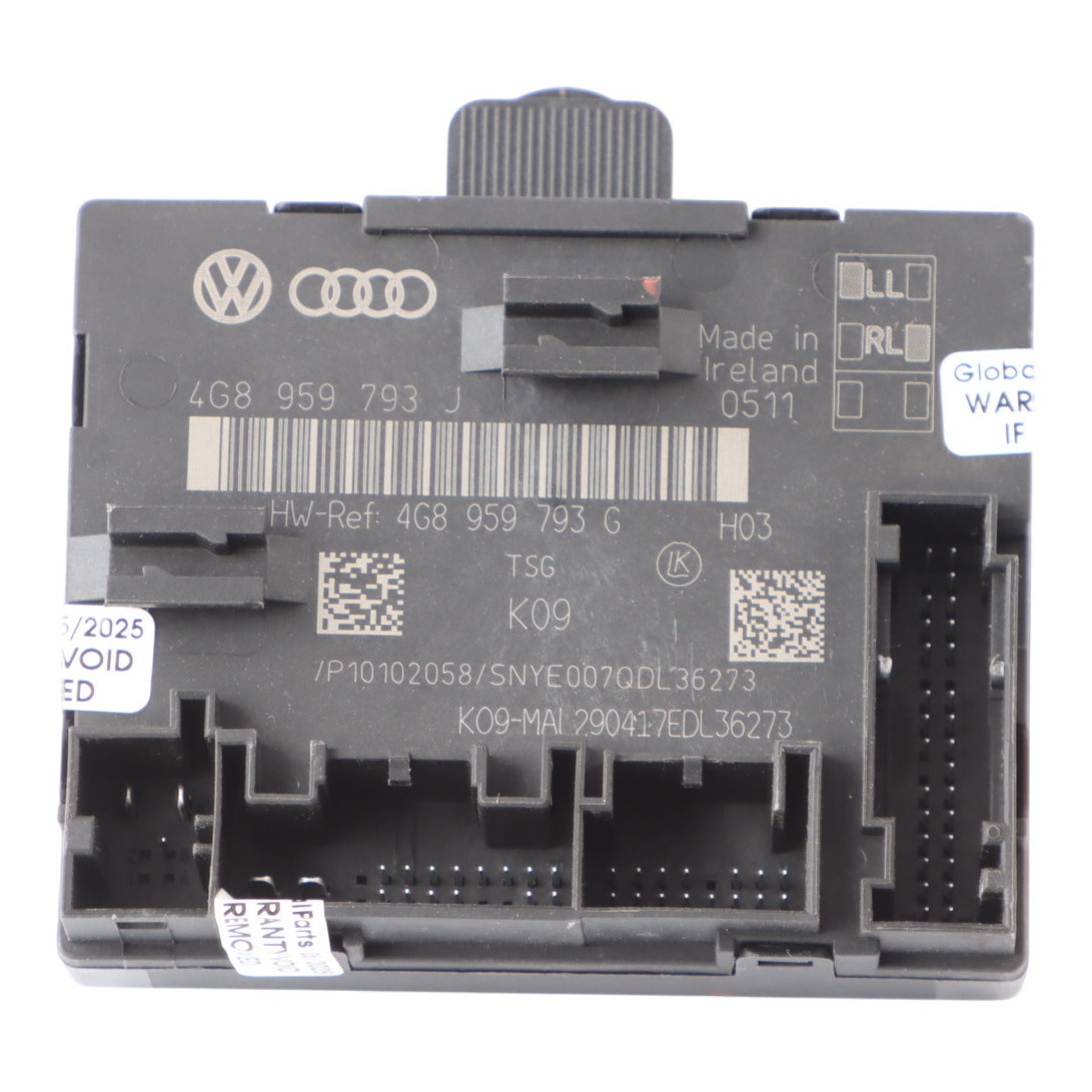 Audi A6 C7 Módulo De Puerta Unidad De Control ECU Delantero Izquierdo Audi A6 C7 Módulo De Puerta Unidad De Control ECU Delantero Izquierdo
