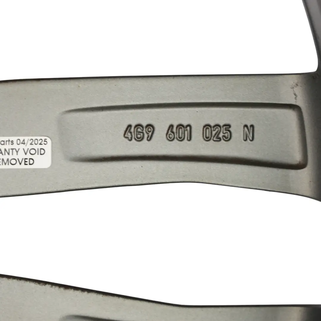 Audi A6 C7 4G Silver Wheel Alloy Rim 20" 8.5J ET:43 Double Star Spoke - SKU 4G9601025N-2 - Part number 4G9601025N