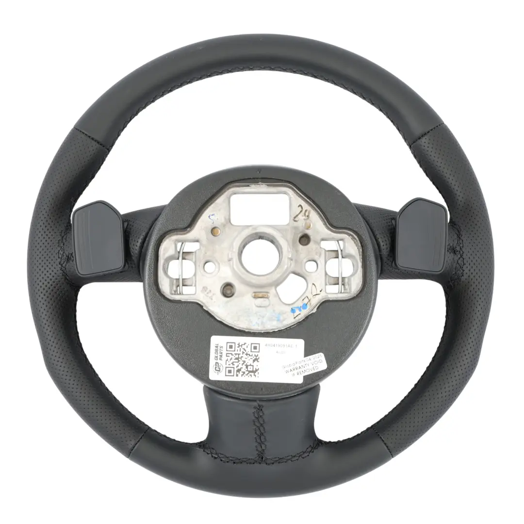 NUOVO Volante In Pelle Nera Cambio al Volante per Audi A8 D4 con numero di parte 4H0419091AE Audi A8 D4 NUOVO Volante In Pelle Nera Cambio al Volante - SKU 4H0419091AE-1 - Numero di parte 4H0419091AE