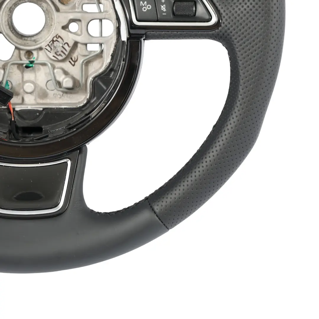 NUOVO Volante In Pelle Nera Cambio al Volante per Audi A8 D4 con numero di parte 4H0419091AE Audi A8 D4 NUOVO Volante In Pelle Nera Cambio al Volante - SKU 4H0419091AE-1 - Numero di parte 4H0419091AE