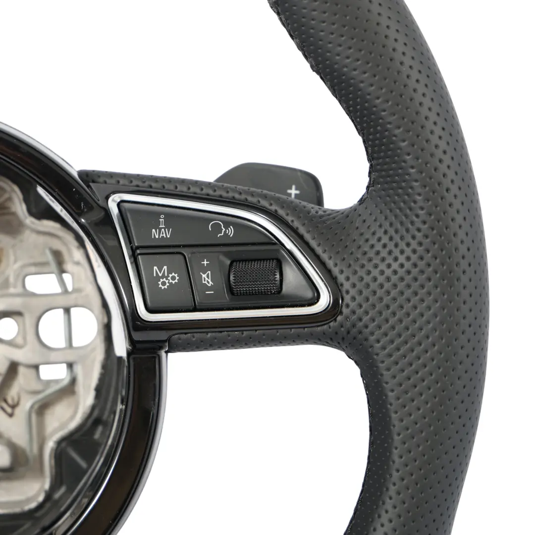 NUEVO Volante De Cuero Negro Palanca de Cambio para Audi A8 D4 con número de pieza 4H0419091AE Audi A8 D4 NUEVO Volante De Cuero Negro Palanca de Cambio - SKU 4H0419091AE-1 - Número de pieza 4H0419091AE