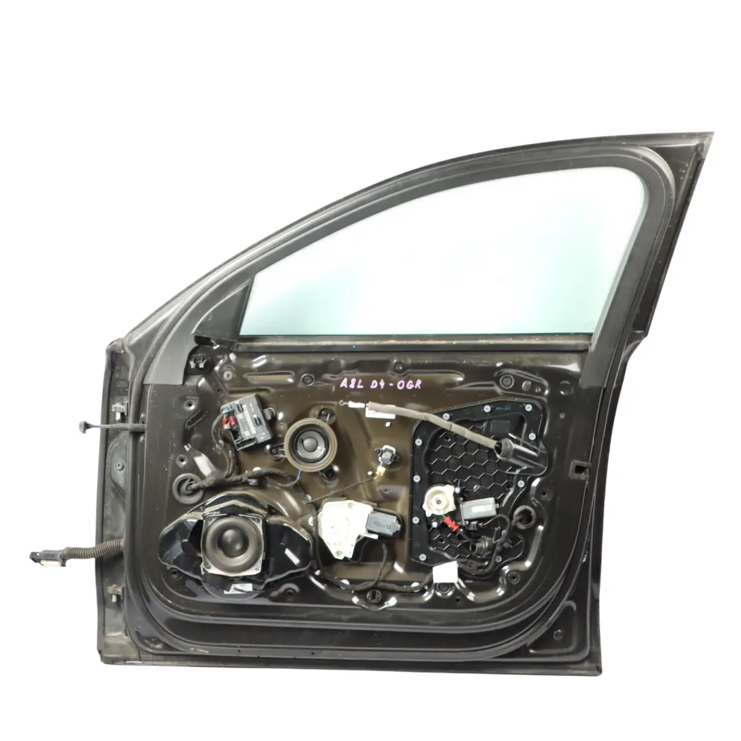 Door Front Right O/S Covering Panel Oolong Grey Metallic - X7U to Audi A8 D4 with Part number 4H0831052B Audi A8 D4 Door Front Right O/S Covering Panel Oolong Grey Metallic - X7U - SKU 4H0831052B-OGR - Part number 4H0831052B