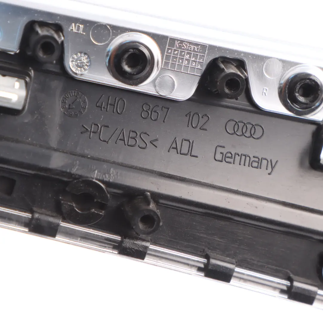 Front Door Handle Release Pull Strip Cover Trim Right O/S to Audi A8 D4 with Part number 4H0867068E Audi A8 D4 Front Door Handle Release Pull Strip Cover Trim Right O/S - SKU 4H0867068E - Part number 4H0867068E