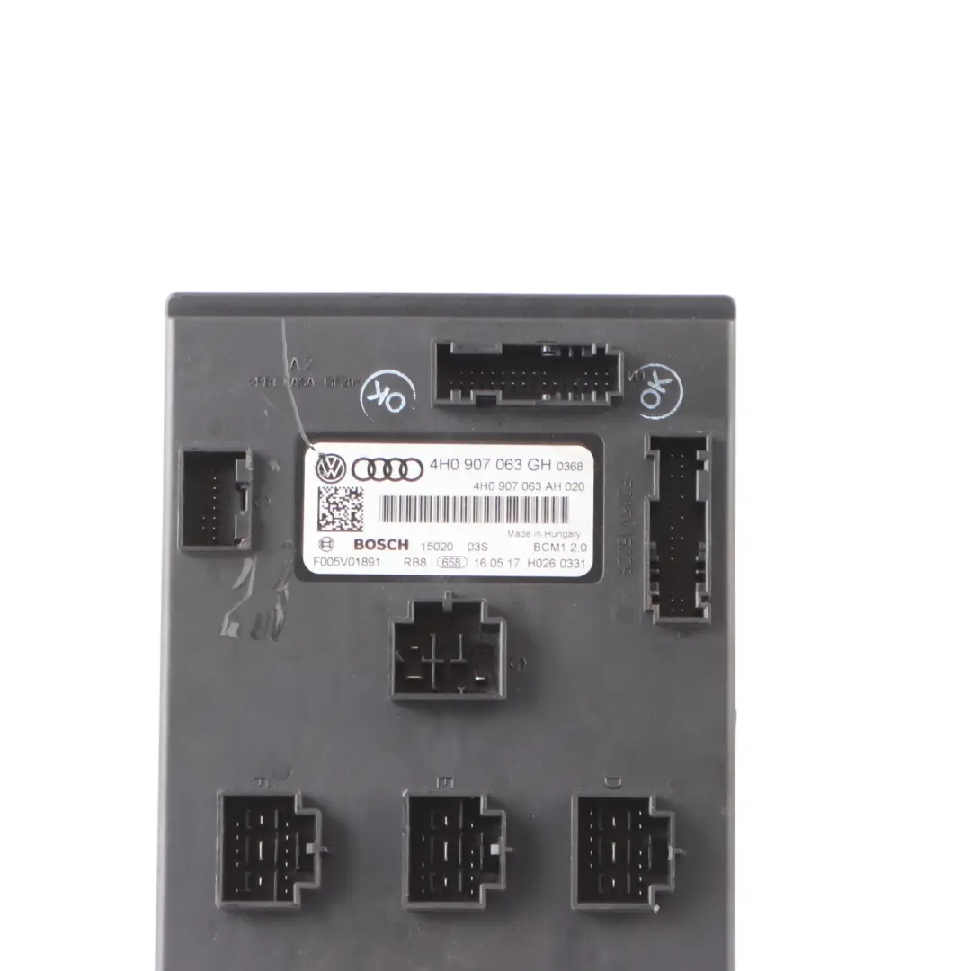 Audi A6 C7 Module Commande Carrosserie BCM Commande Électronique ECU - SKU 4H0907063GH - Numéro de pièce 4H0907063GH