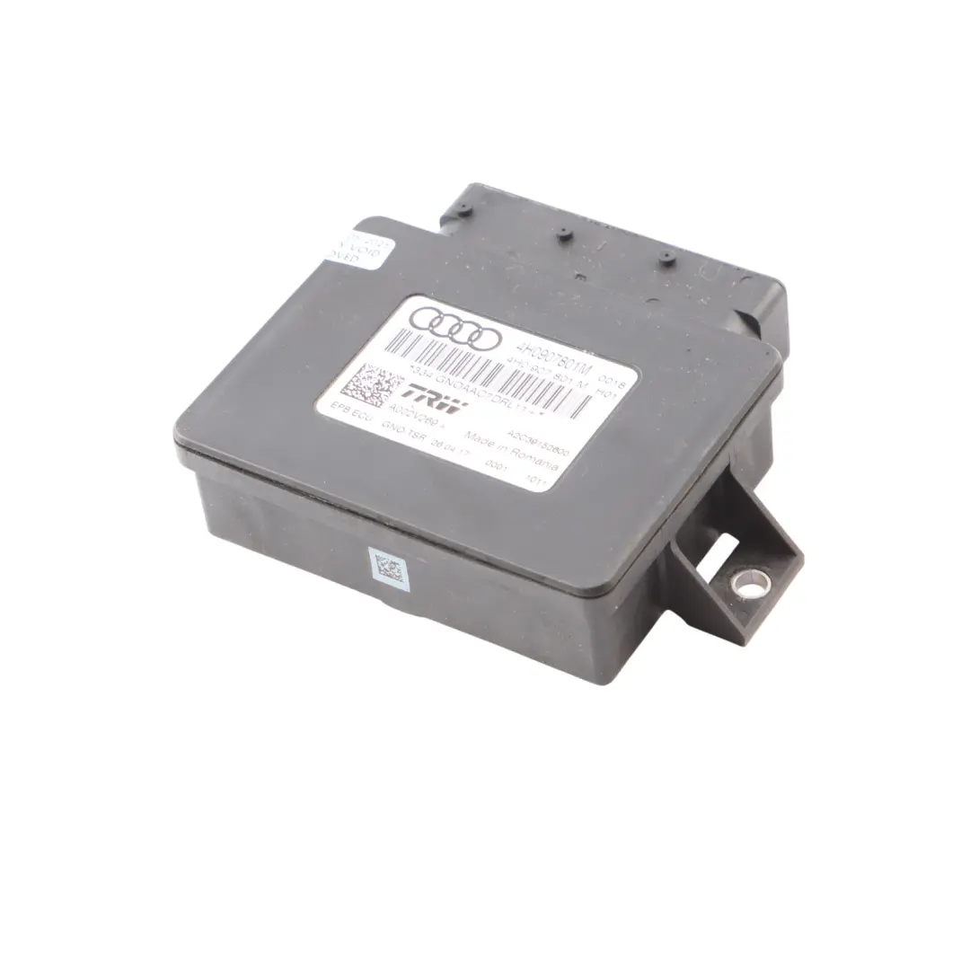 Parking Brake Module Handbrake Actuator Control Unit to Audi A6 C7 with Part number 4H0907801M Audi A6 C7 Parking Brake Module Handbrake Actuator Control Unit - SKU 4H0907801M - Part number 4H0907801M