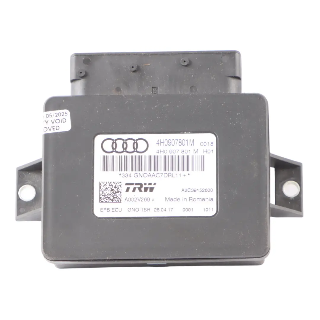Modulo Freno Stazionamento Attuatore Mano Unità Controllo per Audi A6 C7 con numero di parte 4H0907801M Audi A6 C7 Modulo Freno Stazionamento Attuatore Mano Unità Controllo - SKU 4H0907801M - Numero di parte 4H0907801M