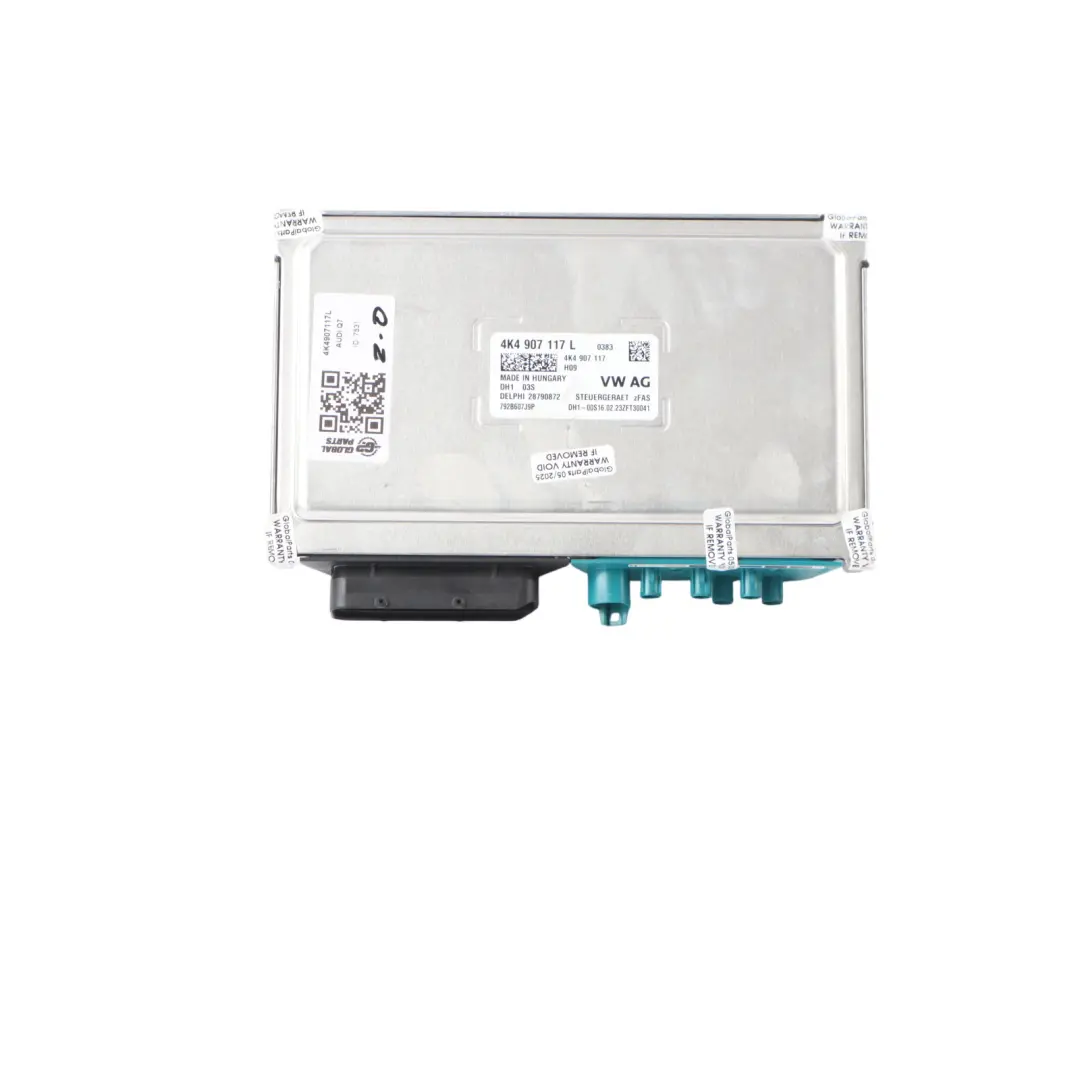 Audi Q7 4M Camera Module Drive Support Lane Assist Control Unit - SKU 4K4907117L - Part number 4K4907117L