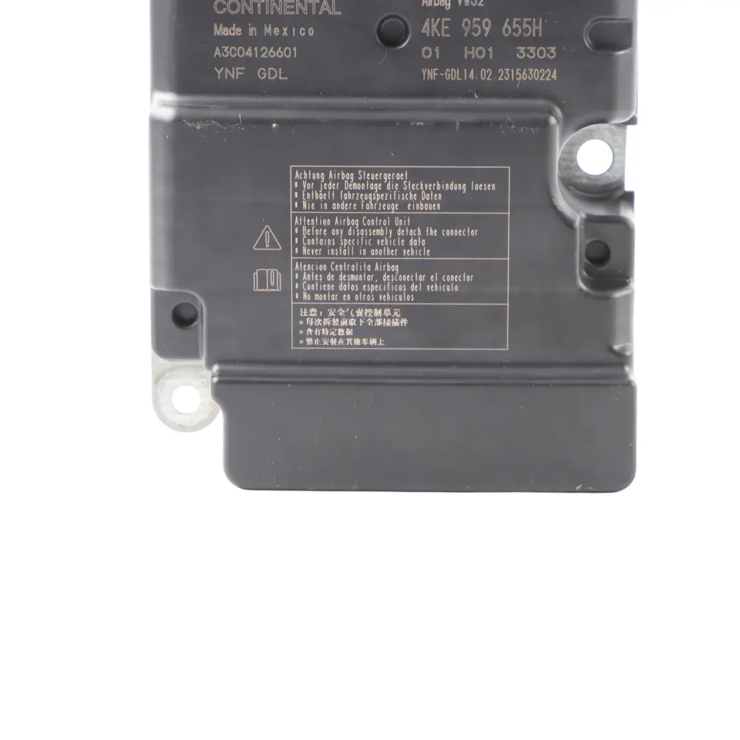 Audi Q7 4M Unité Commande Module D'Air Unité ECU Module SRS - SKU 4KE959655H - Numéro de pièce 4KE959655H