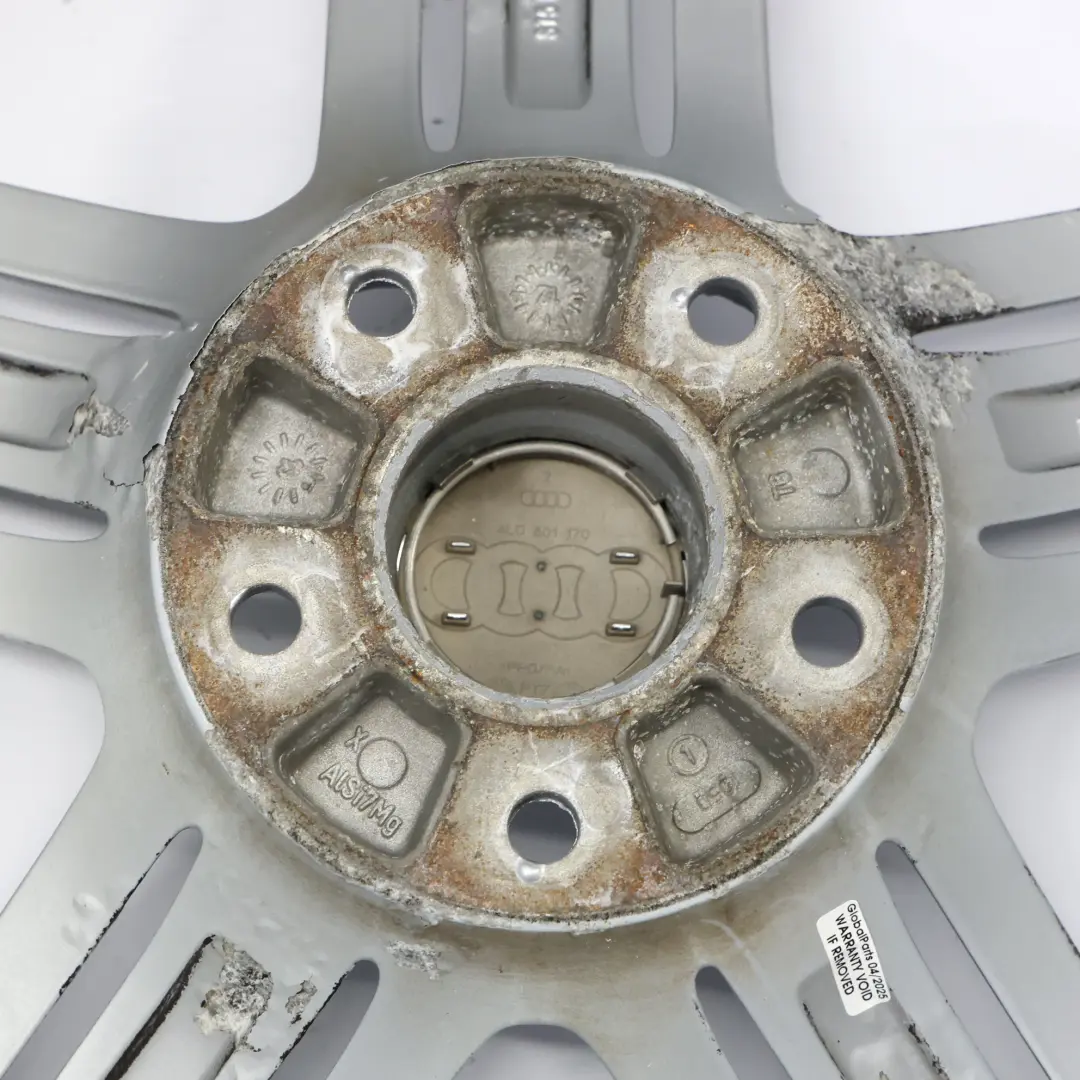 Audi Q7 4L Silver Alloy Wheel Rim 21" Star Spoke 10J ET:44 - SKU 4L0601025BH-4 - Part number 4L0601025BH
