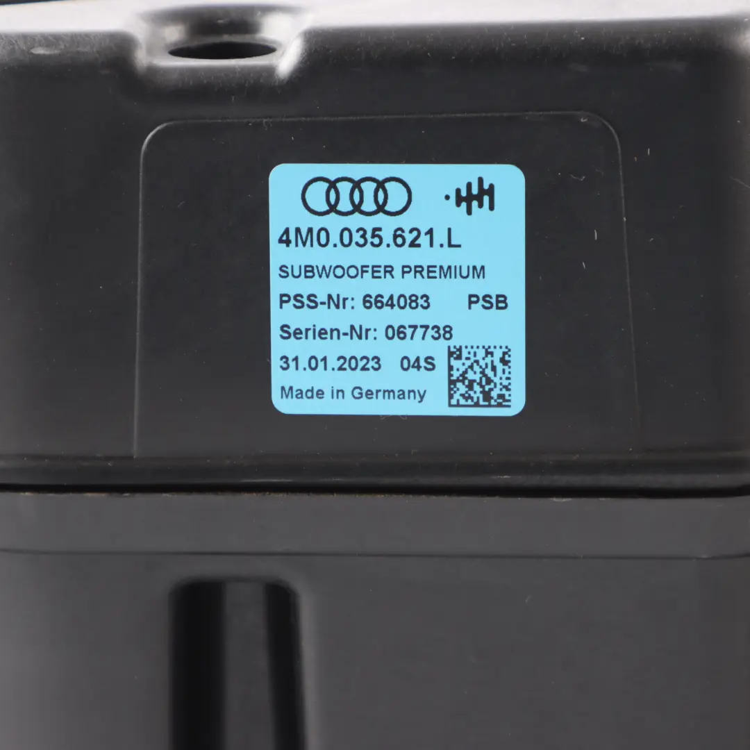 Audi Q7 4M Rear Centre Subwoofer Boot Loud Speaker Bass - SKU 4M0035621L - Part number 4M0035621L