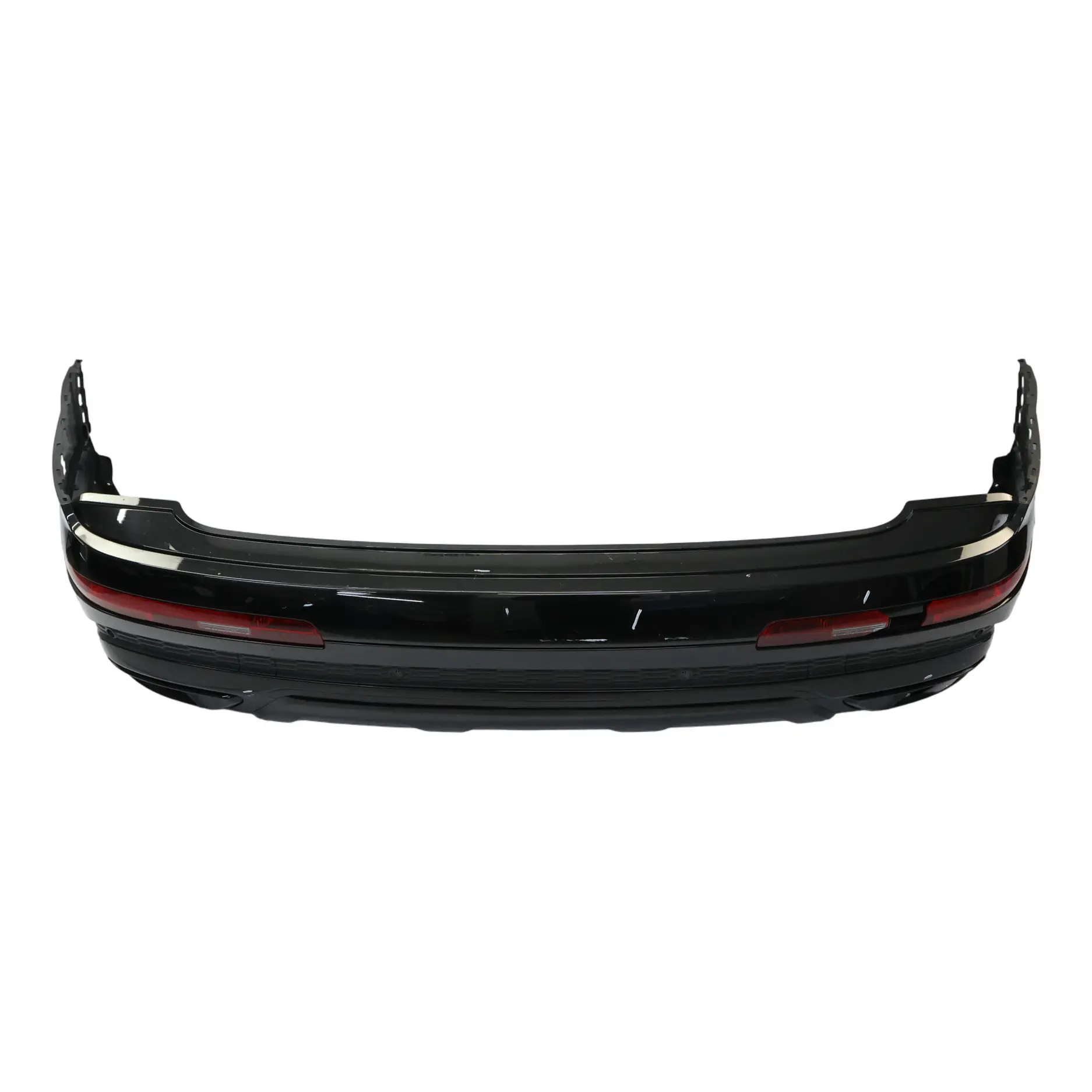 Audi Q7 4M Rear Bumper Trim Panel Covering Mythical Black Metallic - Y9T