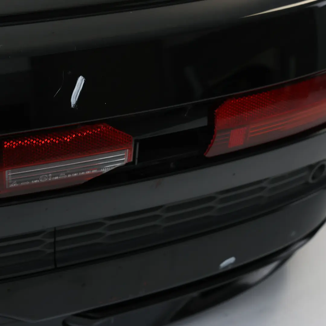 4M Rear Bumper Trim Panel Covering Mythical Black Metallic - Y9T to Audi Q7 with Part number 4M0807511 Audi Q7 4M Rear Bumper Trim Panel Covering Mythical Black Metallic - Y9T - SKU 4M0807511-MYB - Part number 4M0807511