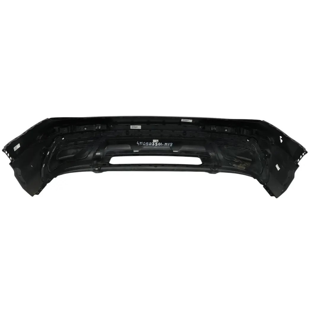 Audi Q7 4M Rear Bumper Trim Panel Covering Mythical Black Metallic - Y9T - SKU 4M0807511-MYB - Part number 4M0807511