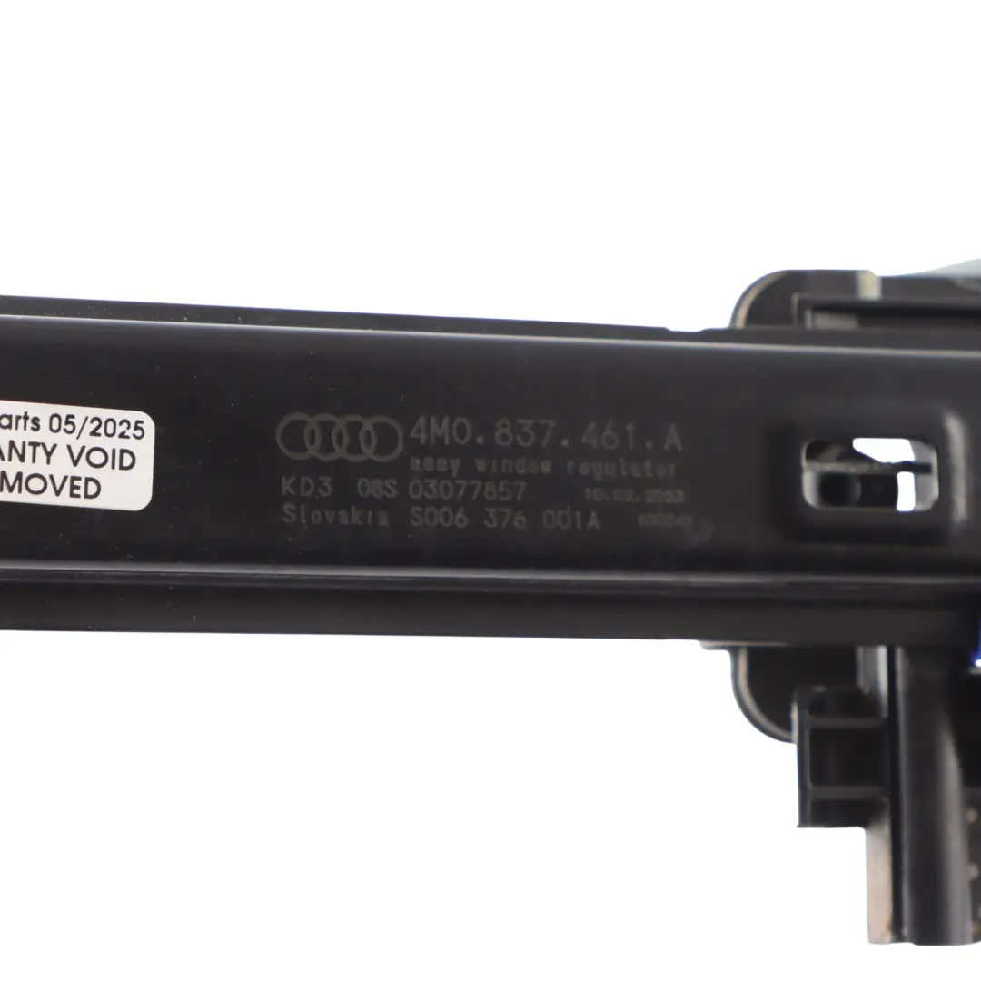 Audi Q7 4M Meccanismo Alzacristalli Anteriore Sinistro Lato - SKU 4M0837461A - Numero di parte 4M0837461A