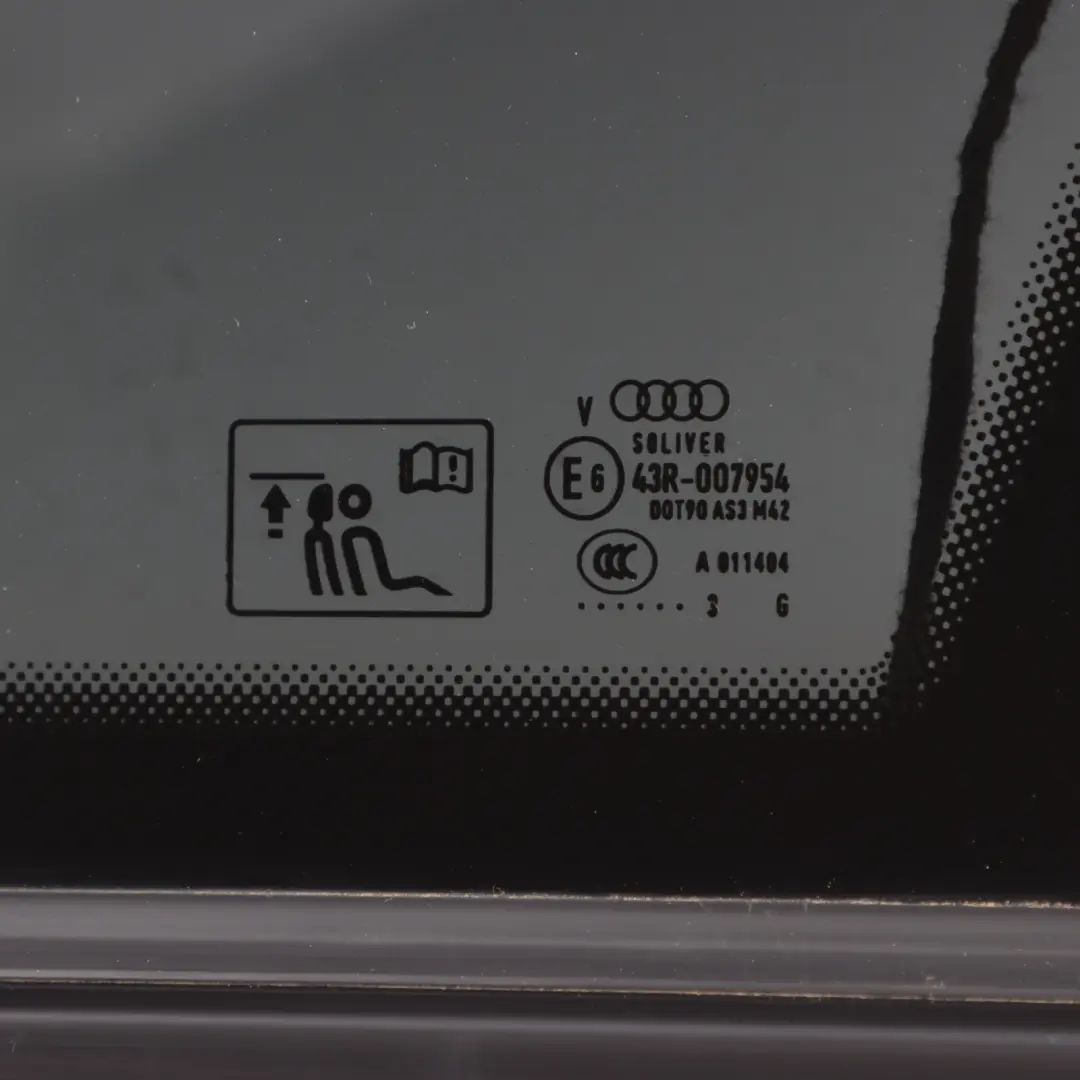 Mk2 4M Window Glass C Pillar Rear Right O/S Tinted AS3 to Audi Q7 with Part number 4M0845298AA Audi Q7 Mk2 4M Window Glass C Pillar Rear Right O/S Tinted AS3 - SKU 4M0845298AA - Part number 4M0845298AA