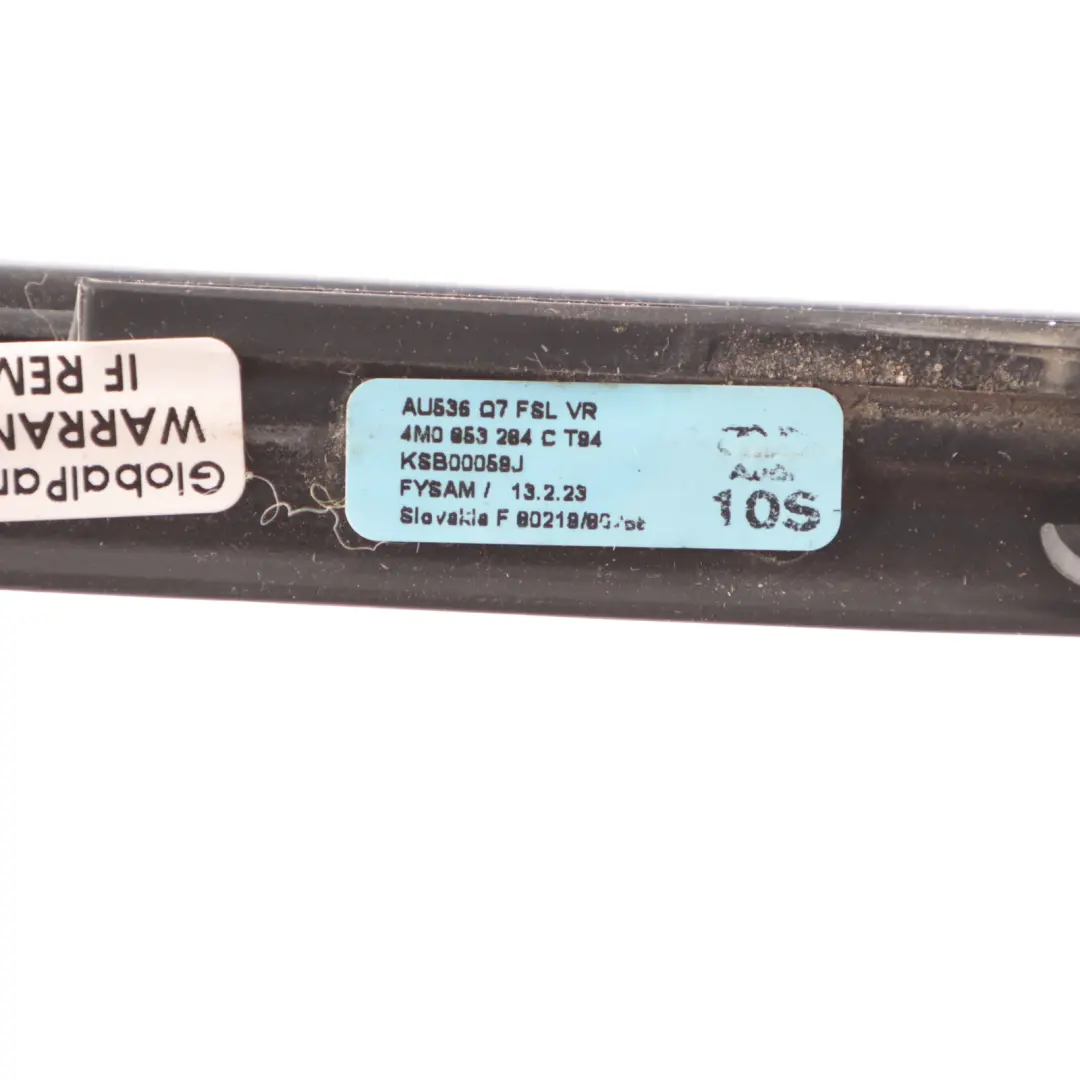 Audi Q7 4M Striscia Rivestimento Finestrino Anteriore Destra Nero - SKU 4M0853284C - Numero di parte 4M0853284C