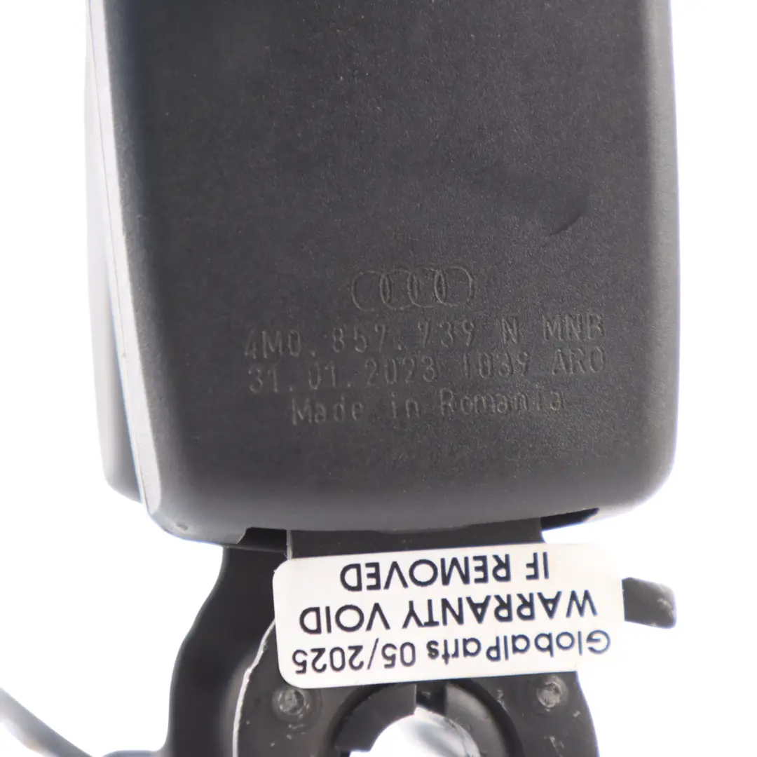 4M 3A Fila Cintura Sicurezza Fibbia Centrale Doppia Chiusura per Audi Q7 con numero di parte 4M0857739N Audi Q7 4M 3A Fila Cintura Sicurezza Fibbia Centrale Doppia Chiusura - SKU 4M0857739N - Numero di parte 4M0857739N