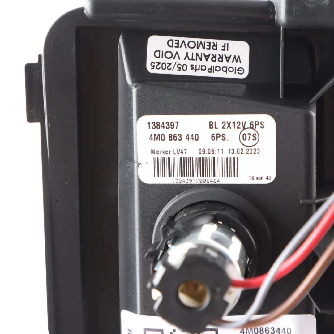 Audi Q7 4M Rear Centre Console Port Socket Outlet Cigarette 12V Panel - SKU 4M0863440 - Part number 4M0863440