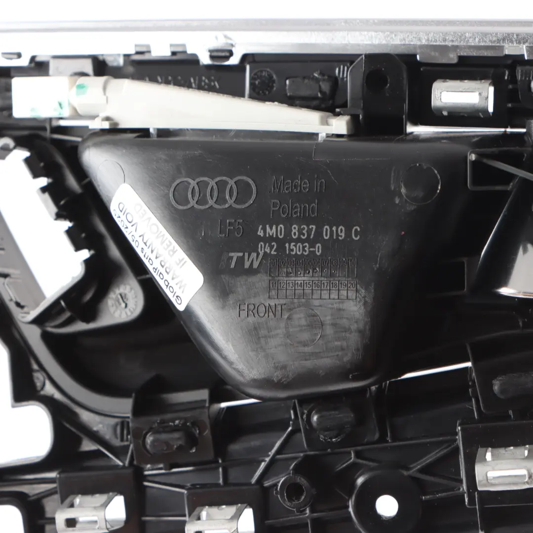 Audi Q7 4M Front Grab Interior Handle Left N/S Inner Door Opener 4M0837019C - SKU 4M0868077D - Part number 4M0868077D