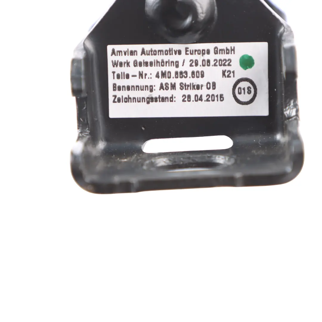 4M Piastra Di Chiusura Posteriore Del Sedile Con Fermo Esterno per Audi Q7 con numero di parte 4M0883609 Audi Q7 4M Piastra Di Chiusura Posteriore Del Sedile Con Fermo Esterno - SKU 4M0883609 - Numero di parte 4M0883609