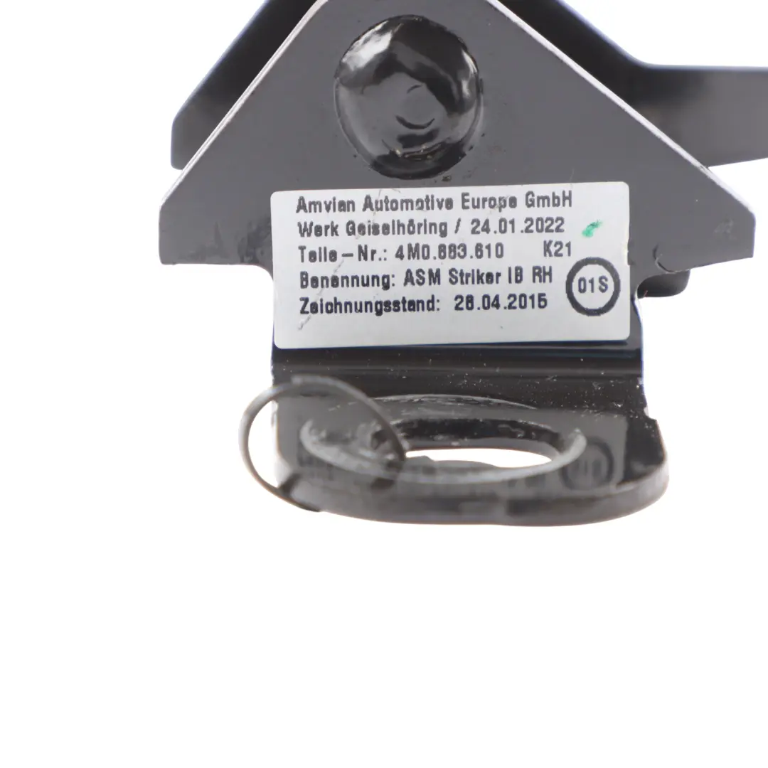 4M Tailgate Trunk Boot Striker Locking Plate to Audi Q7 with Part number 4M0883610 Audi Q7 4M Tailgate Trunk Boot Striker Locking Plate - SKU 4M0883610 - Part number 4M0883610