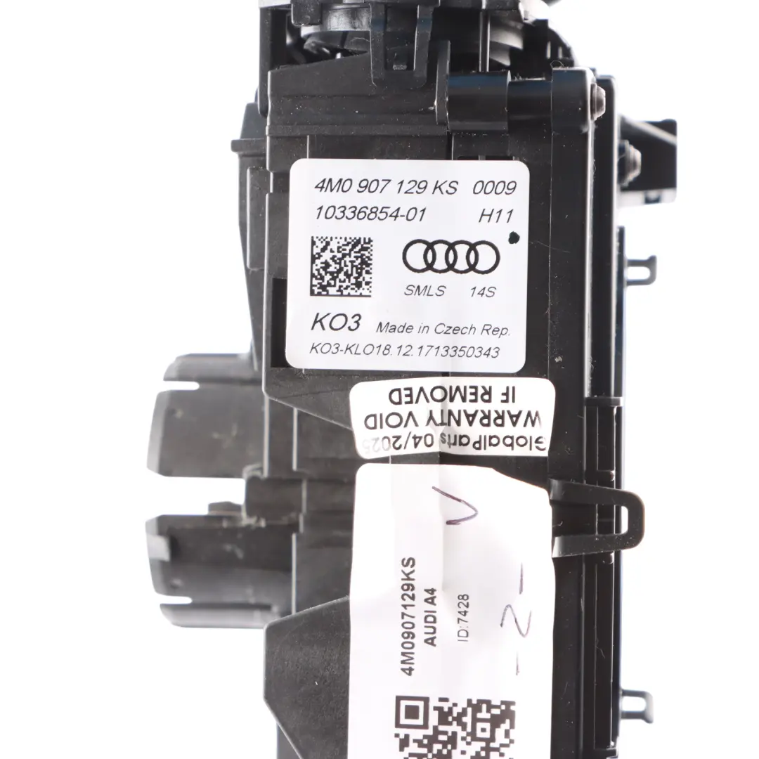 Audi A4 B9 Steering Column Turn Indicator Control Switch Stalk Squib - SKU 4M0907129KS - Part number 4M0907129KS