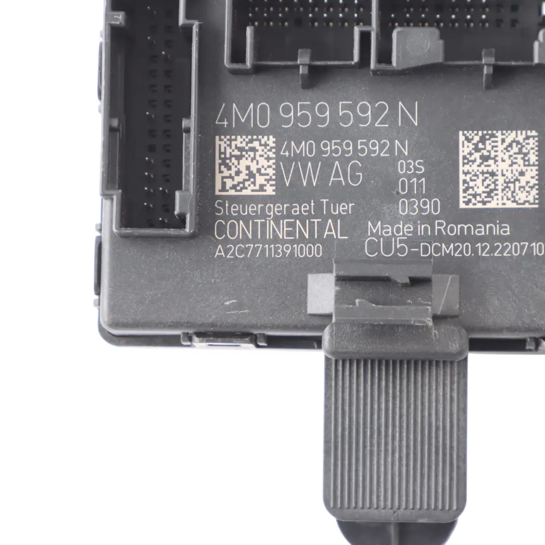 Audi Q7 4M Módulo Puerta Delantera Unidad Control ECU Lado Pasajero - SKU 4M0959592N - Número de pieza 4M0959592N
