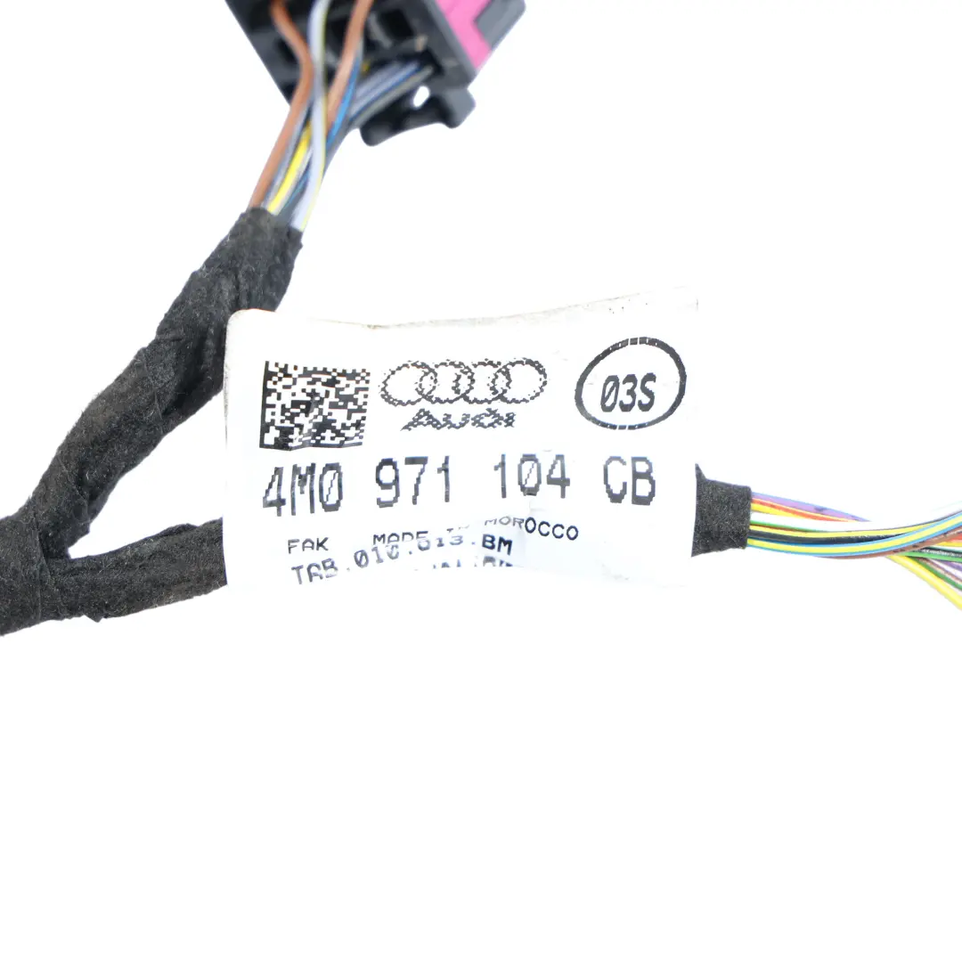 4M Hintere Stoßstange PDC Parken Sensor Kabelbaum für Audi Q7 mit Teilenummer 4M0971104CB Audi Q7 4M Hintere Stoßstange PDC Parken Sensor Kabelbaum - SKU 4M0971104CB - Teilenummer 4M0971104CB