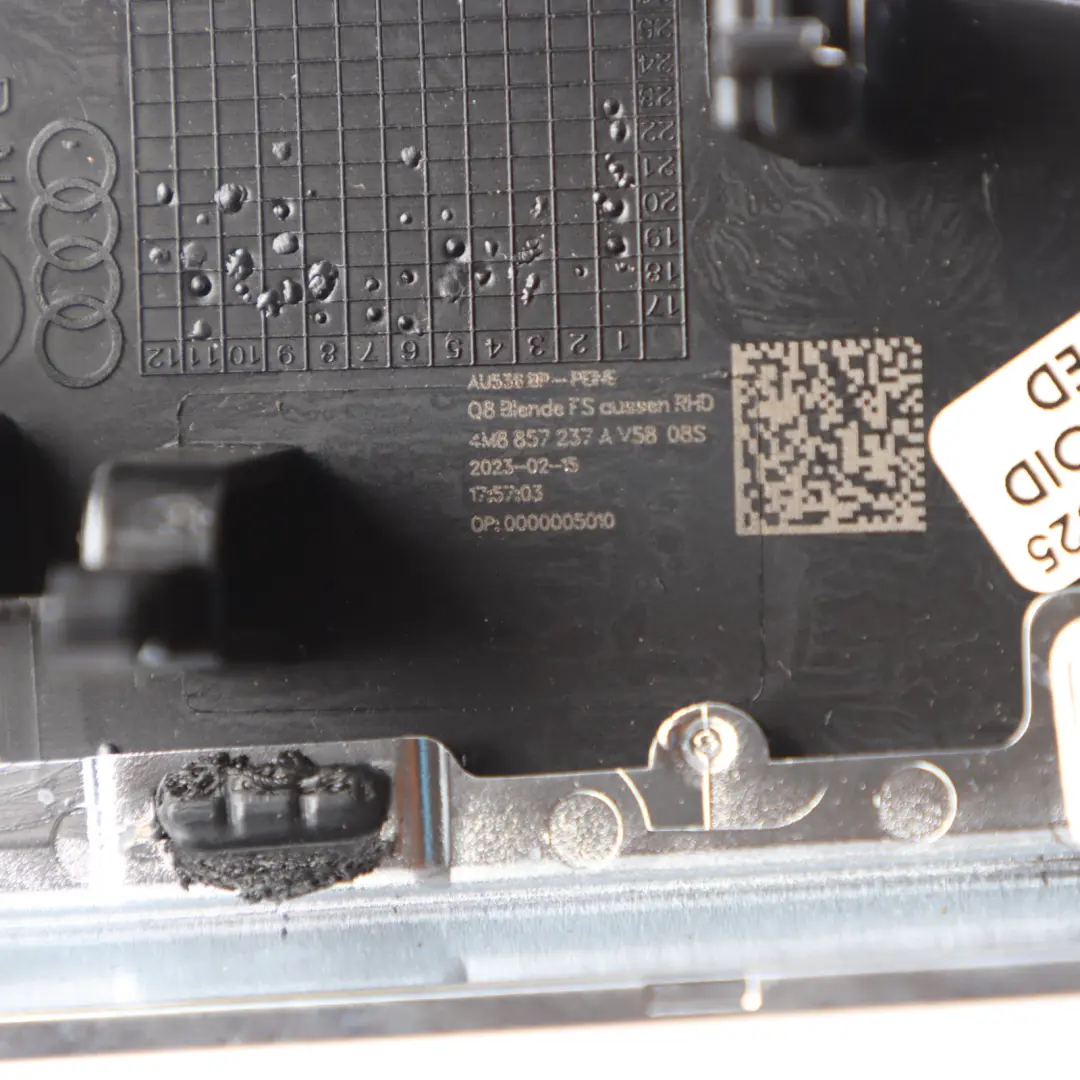 Audi Q7 4M Armaturenbrett Abdeckung Schwarz - SKU 4M8857237A - Teilenummer 4M8857237A