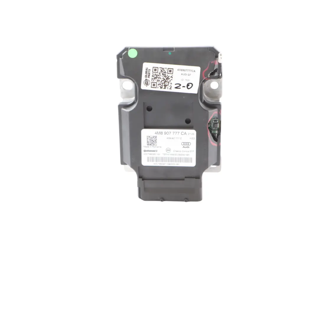 Audi Q7 4M Suspensión De Aire Módulo De Ajuste Unidad De Control ECU - SKU 4M8907777CA - Número de pieza 4M8907777CA
