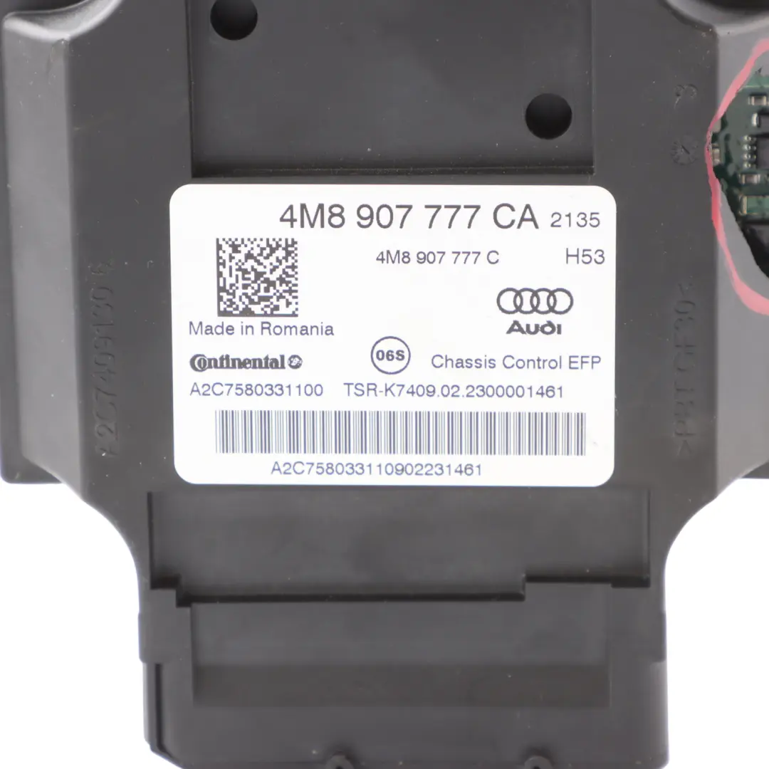 Audi Q7 4M Air Suspension Adjustment Module Control Unit ECU - SKU 4M8907777CA - Part number 4M8907777CA