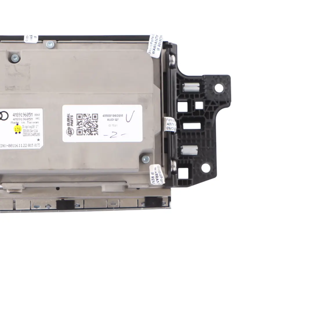Audi Q7 4M MMI Multimedia Navigation Display Screen - SKU 4M8919605M - Part number 4M8919605M