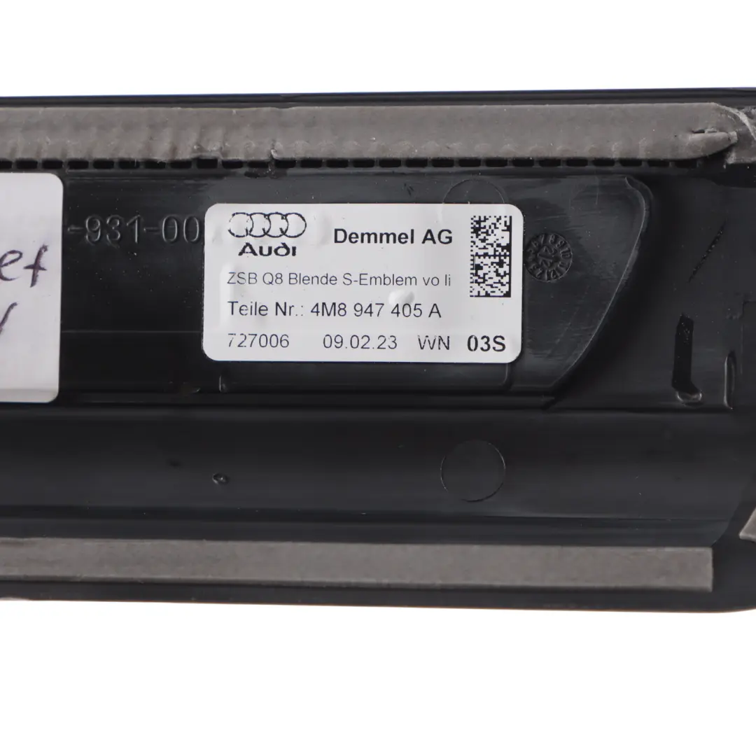 4M Front Rear Door Sill Step Plate Entrance Cover Trim Set S-Line to Audi Q7 with Part number 4M8947405A Audi Q7 4M Front Rear Door Sill Step Plate Entrance Cover Trim Set S-Line - SKU 4M8947405A-1 - Part number 4M8947405A