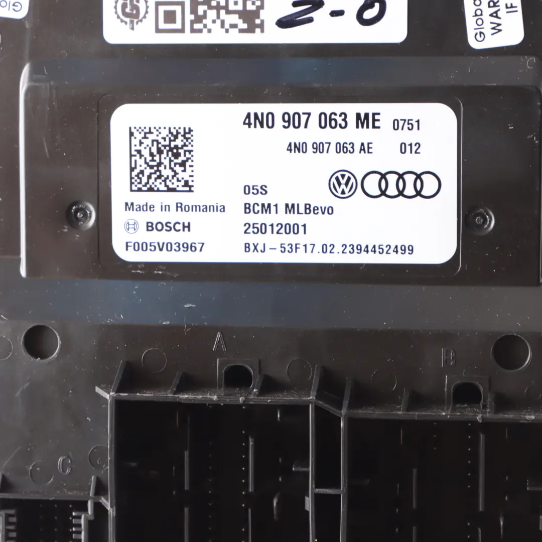 Audi Q7 4M Body Control Comfort Unit Modul BCM Convenience Unit ECU - SKU 4N0907063ME - Teilenummer 4N0907063ME