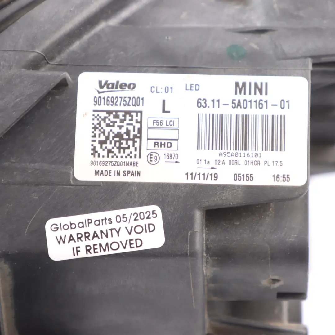 Headlight Headlamp Front Light Lamp Led Left N/S 8738653 to Mini Cooper F55 F56 F57 with Part number 8737595 Mini Cooper F55 F56 F57 Headlight Headlamp Front Light Lamp Led Left N/S 8738653 - SKU RHD-8737595-3 - Part number 8737595