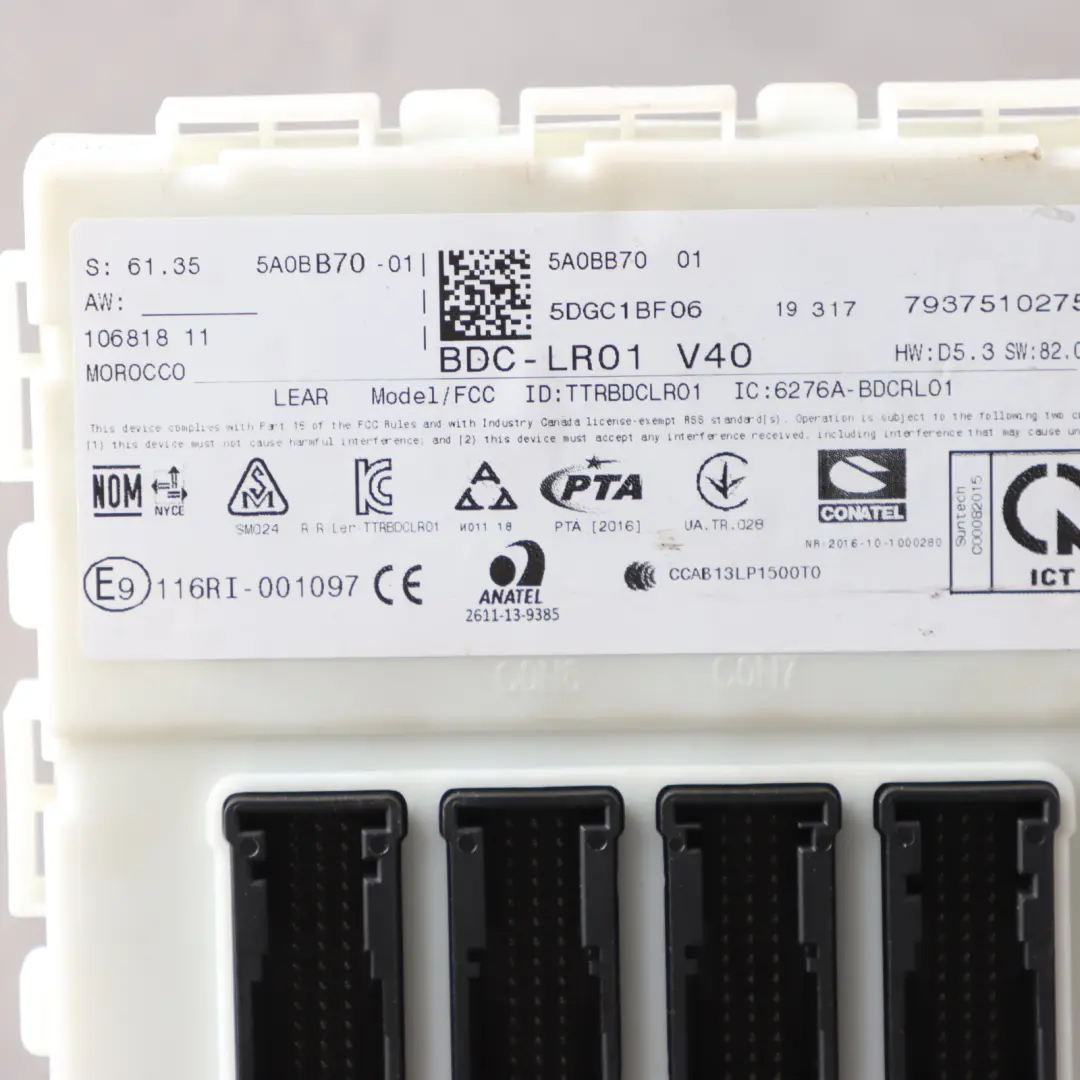 Body Control Unit Basic Module BCM to Mini Cooper One F54 F60 with Part number 5A0BB70 Mini Cooper One F54 F60 Body Control Unit Basic Module BCM - SKU 5A0BB70 - Part number 5A0BB70