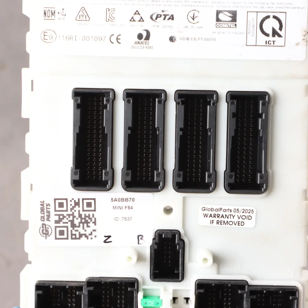 Body Control Unit Basic Module BCM to Mini Cooper One F54 F60 with Part number 5A0BB70 Mini Cooper One F54 F60 Body Control Unit Basic Module BCM - SKU 5A0BB70 - Part number 5A0BB70