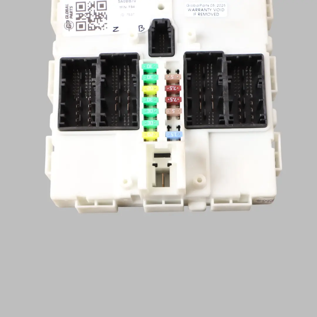 Body Control Unit Basic Module BCM to Mini Cooper One F54 F60 with Part number 5A0BB70 Mini Cooper One F54 F60 Body Control Unit Basic Module BCM - SKU 5A0BB70 - Part number 5A0BB70